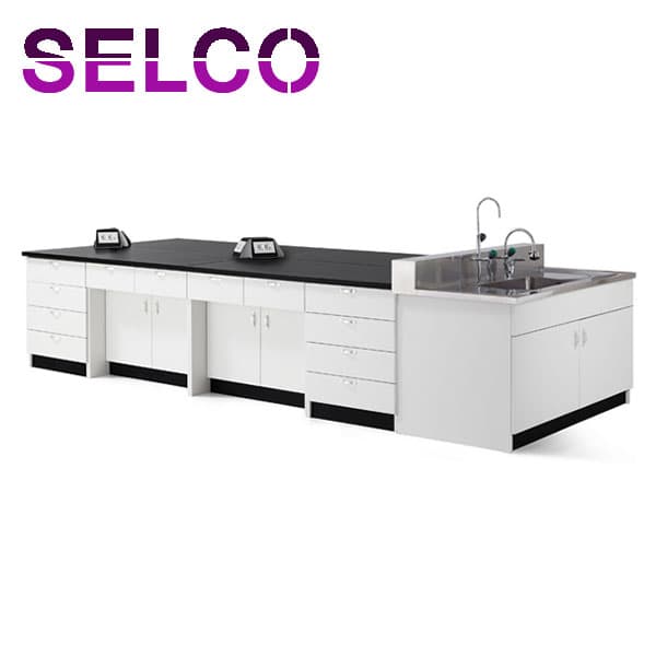 목재 콘센트형 중앙실험대 LCW-2231, LCW-2237, LCW-2243, LCW-2249, LCW-2255